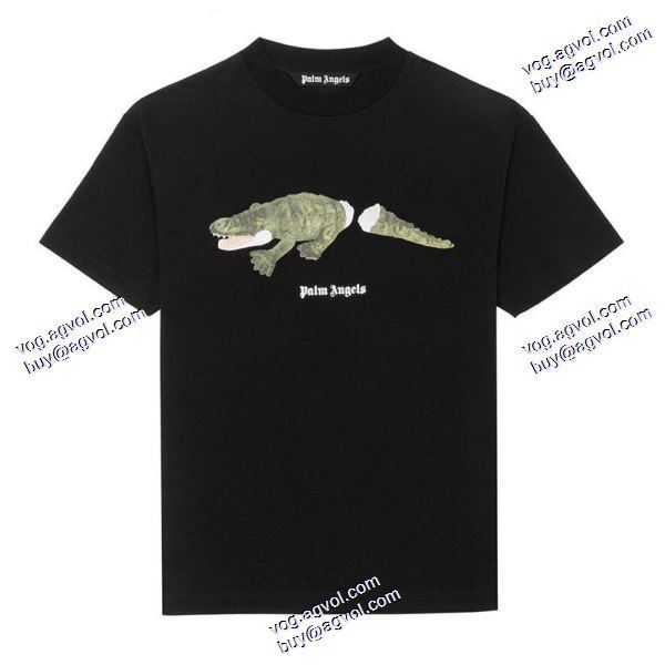 欧米韓流 パーム エンジェルス ブランド 偽物 通販 2020秋冬 Palm Angels 半袖Tシャツ 2色可選 クロコダイル半袖Tシャツ